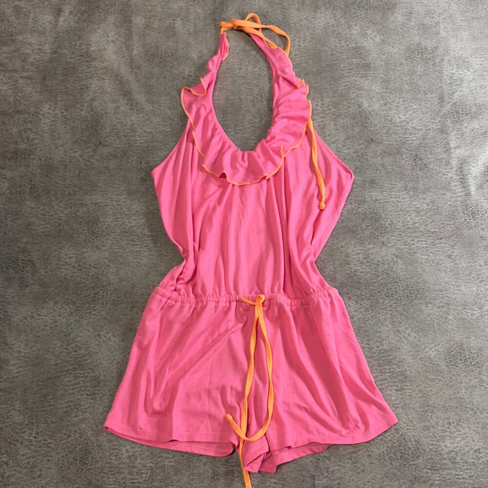 Bongo Hot Pink Halter Romper